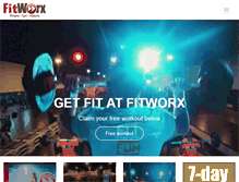 Tablet Screenshot of fitworx.com.my